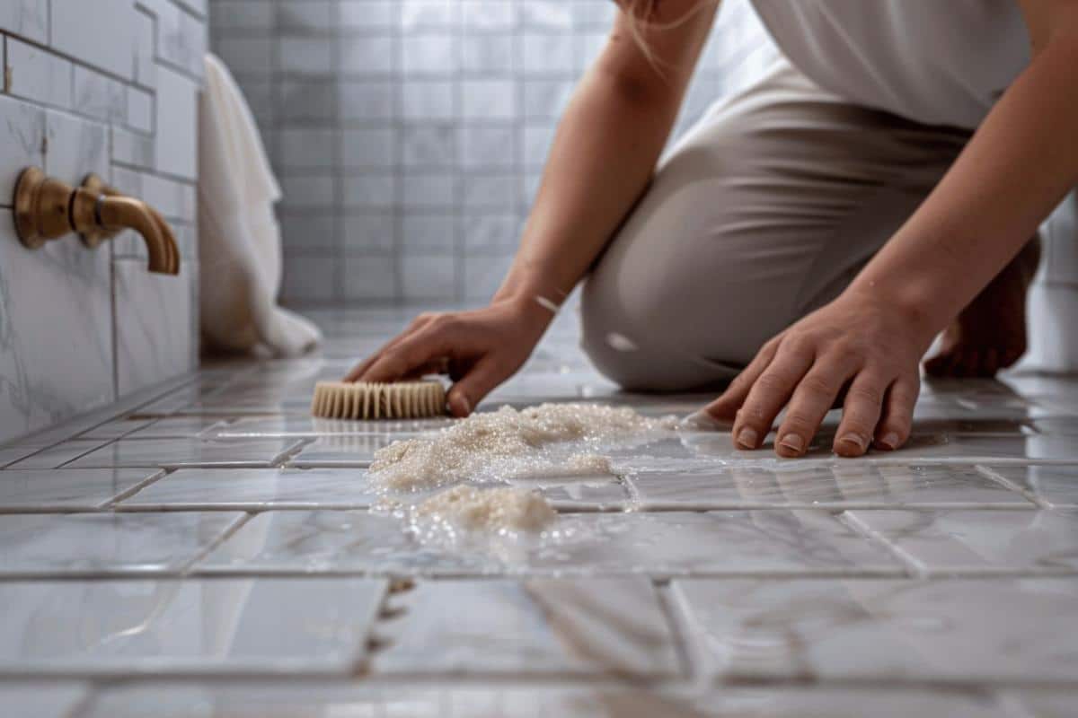 Comment enlever le surplus de joint de carrelage sec ?