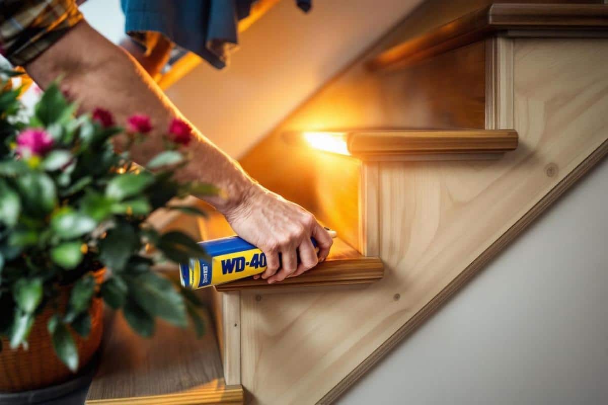 Réduire les bruits d’un escalier en bois avec le WD-40